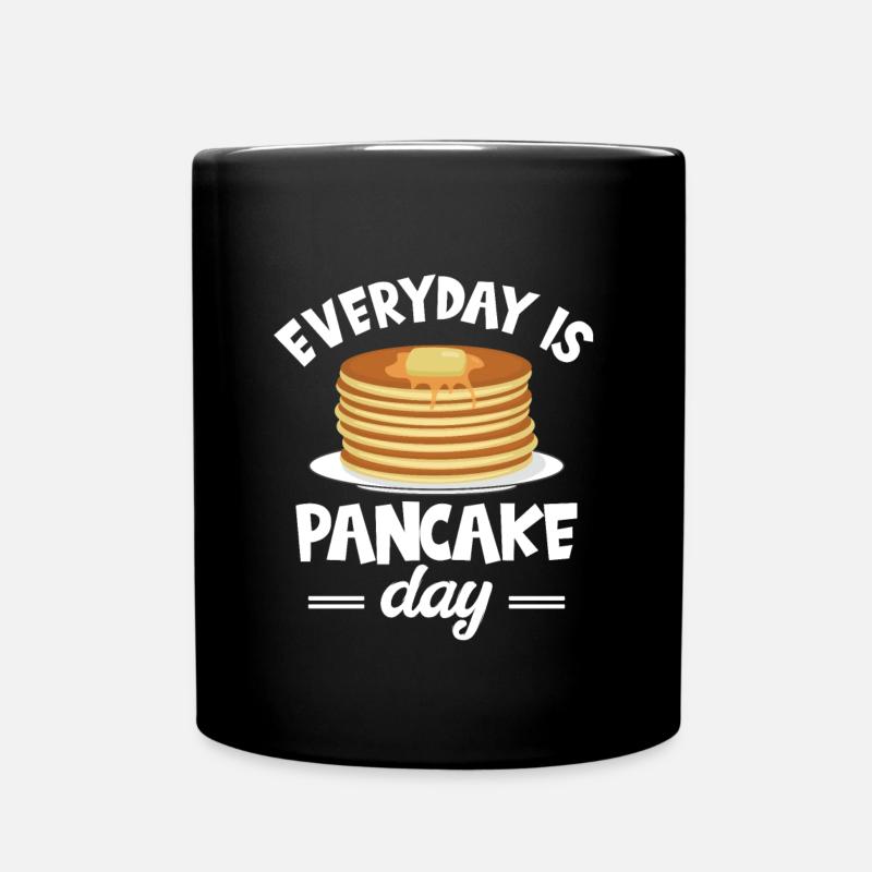 Pancakes - Tasse einfarbig - Schwarz