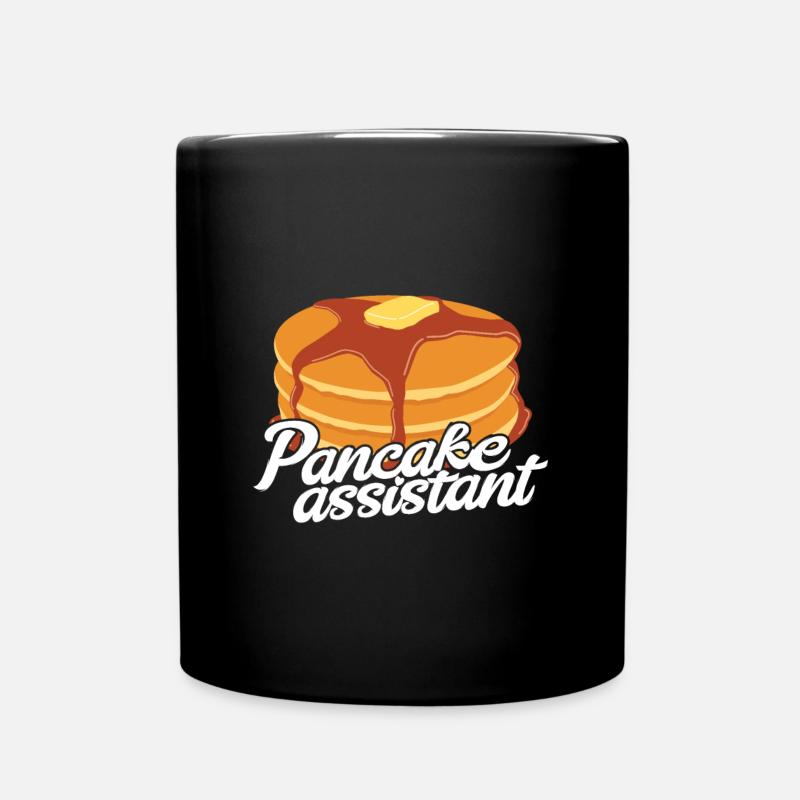 Pancakes - Tasse einfarbig - Schwarz