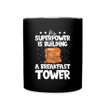 Pancakes - Full Colour Mug - black - Front