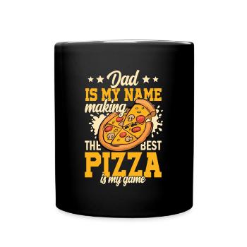 Pizza Baker Make your own pizza - Full Colour Mug - black - Front