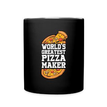 Pizza Baker Faites votre propre pizza - Mug uni - noir - Devant