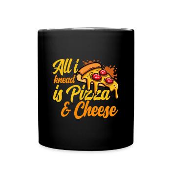 Pizza Baker Faites votre propre pizza - Mug uni - noir - Devant