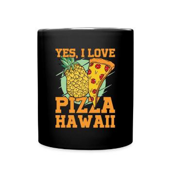 Pizza Baker Make your own pizza - Full Colour Mug - black - Front
