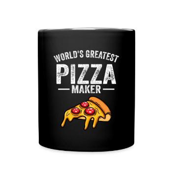 Pizza Baker Faites votre propre pizza - Mug uni - noir - Devant