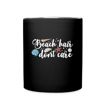 Collecting shells - Full Colour Mug - black - Front