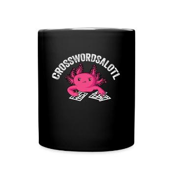 Résoudre des mots croisés - Mug uni - noir - Devant