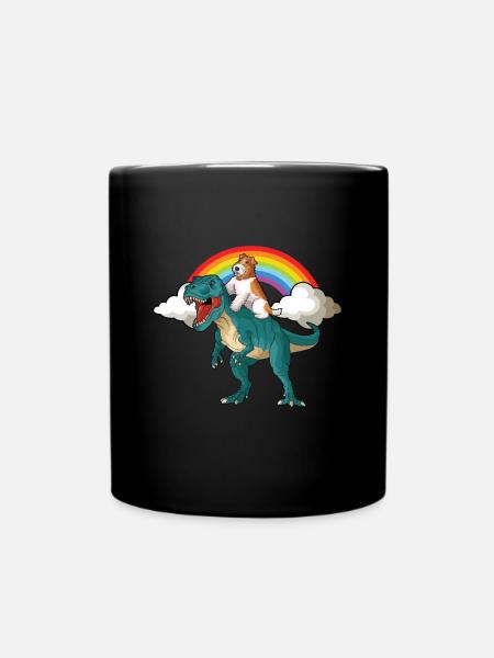 Wirehaired Fox Terrier Dog - Full Colour Mug - black