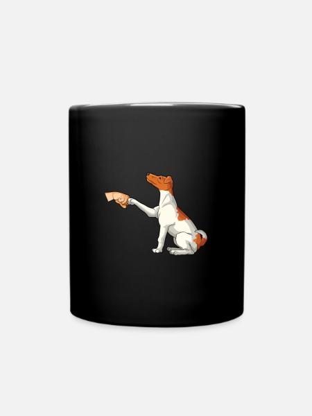 Chien Fox Terrier Fox Hair - Mug uni - noir