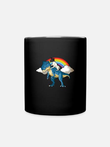 Glatthaar Foxterrier Hund - Tasse einfarbig - Schwarz