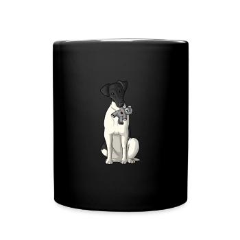 Smoothhair Fox Terrier Dog - Full Colour Mug - black - Front