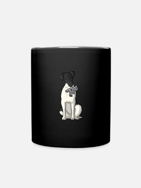 Chien Fox Terrier Fox Hair - Mug uni - noir