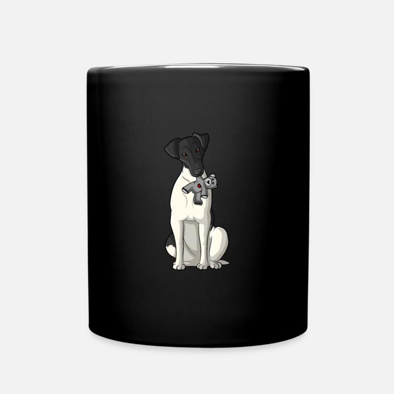 Chien Fox Terrier Fox Hair - Mug uni - noir