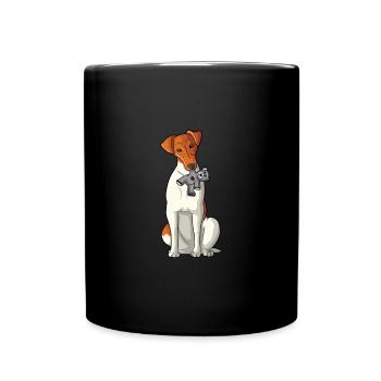 Smoothhair Fox Terrier Dog - Full Colour Mug - black - Front