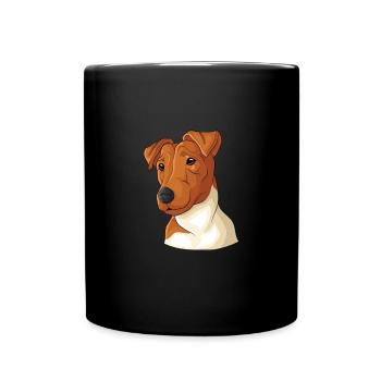 Smoothhair Fox Terrier Dog - Full Colour Mug - black - Front