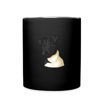 Smoothhair Fox Terrier Dog - Full Colour Mug - black - Front