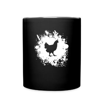 Mes filles de poulet - drôle de cadeau de poulet - Mug uni - noir - Devant