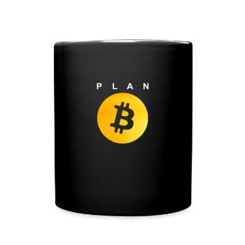 Plan B - Bitcoin - Full Colour Mug - black - Front
