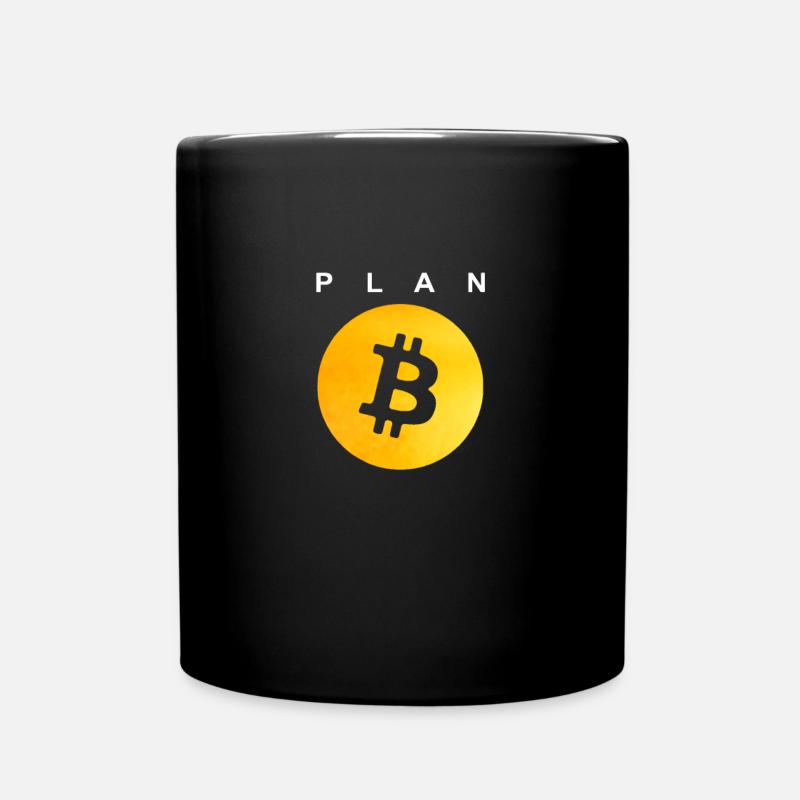 Plan B - Bitcoin - Tasse einfarbig - Schwarz