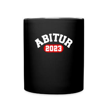 Abitur 2023 bestanden Abi Abiturient - Tasse einfarbig - Schwarz - Vorne