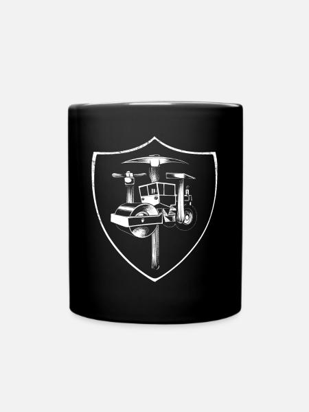 Straßenbauer Wappen - Tasse einfarbig - Schwarz