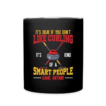 Locken - Tasse einfarbig - Schwarz - Vorne