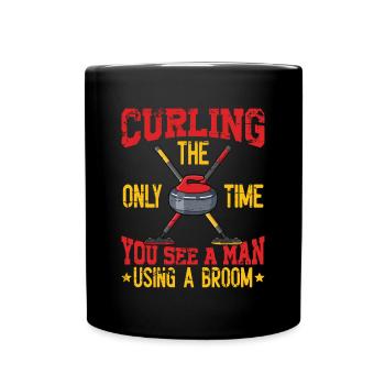 Locken - Tasse einfarbig - Schwarz - Vorne