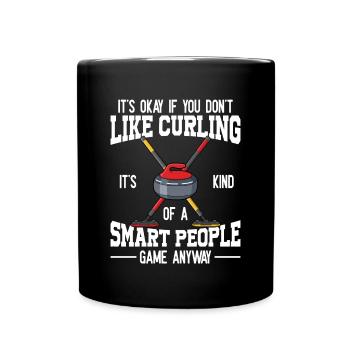 Locken - Tasse einfarbig - Schwarz - Vorne