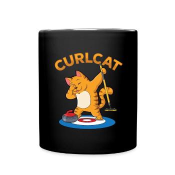 Locken - Tasse einfarbig - Schwarz - Vorne