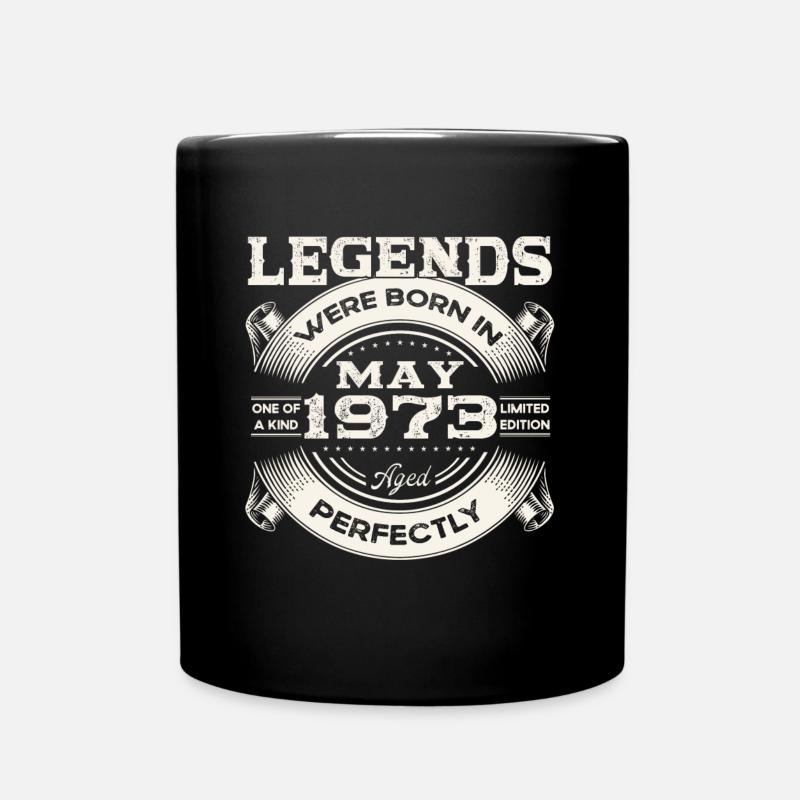 50. Geburtstag Mann Mai Jahrgang 1973 Legendär - Tasse einfarbig - Schwarz