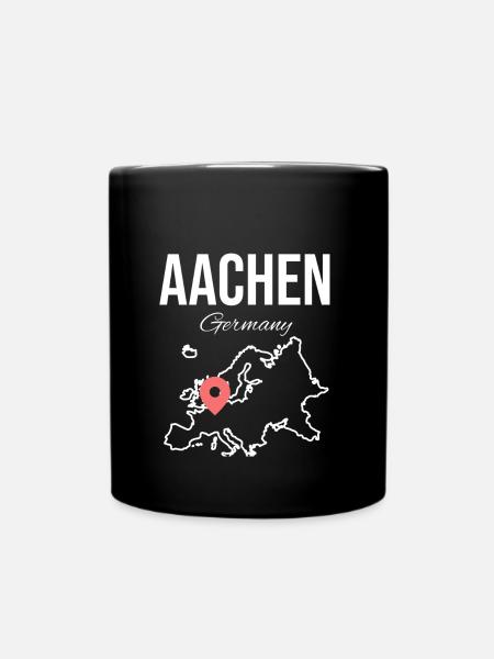 Aix-la-Chapelle, Allemagne, Cathédrale d’Aix-la-Chapelle Allemagne - Mug uni - noir
