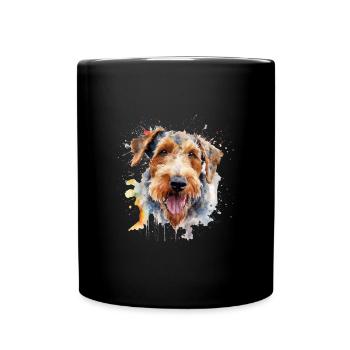 Airedale Terrier - Mug uni - noir - Devant