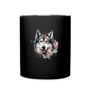 Alaskan Malamute - Full Colour Mug - black - Front