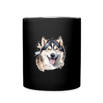 Alaskan Malamute - Full Colour Mug - black - Front