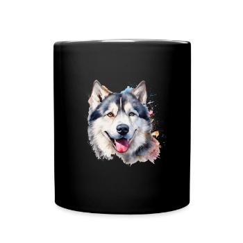 Alaskan Malamute - Full Colour Mug - black - Front