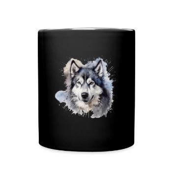 Alaskan Malamute - Full Colour Mug - black - Front