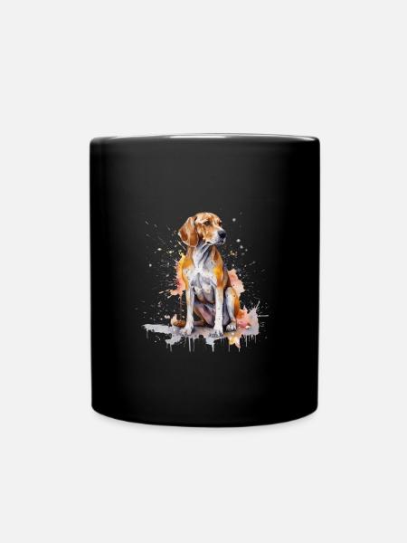 American Foxhound - Tasse einfarbig - Schwarz