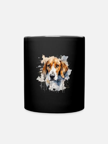American Foxhound - Tasse einfarbig - Schwarz