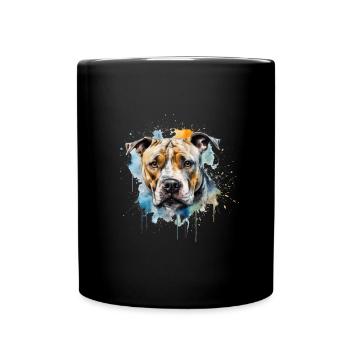 American Staffordshire Terrier - Mug uni - noir - Devant