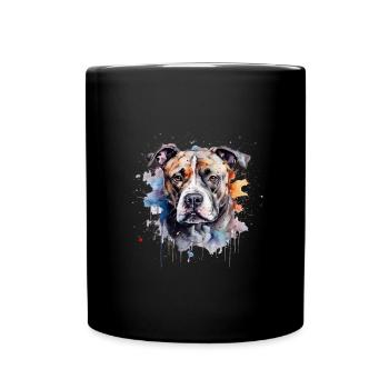American Staffordshire Terrier - Mug uni - noir - Devant