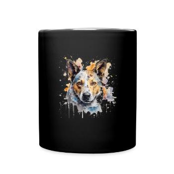 Bouvier australien - Mug uni - noir - Devant