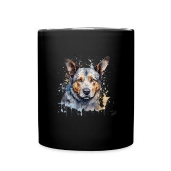 Bouvier australien - Mug uni - noir - Devant