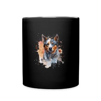 Bouvier australien - Mug uni - noir - Devant