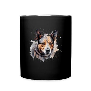 Bouvier australien - Mug uni - noir - Devant