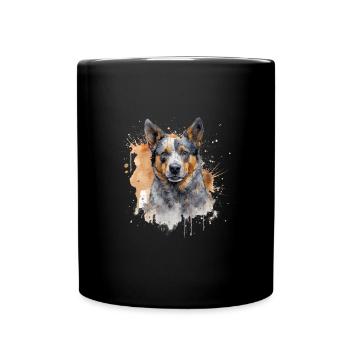 Bouvier australien - Mug uni - noir - Devant