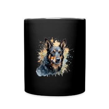 Kelpie australien - Mug uni - noir - Devant