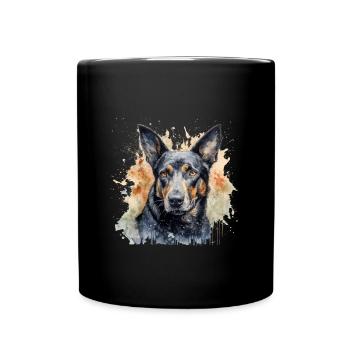 Kelpie australien - Mug uni - noir - Devant