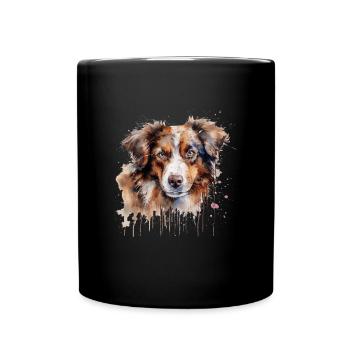 Australian Shepherd - Full Colour Mug - black - Front