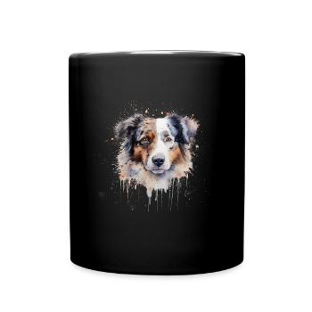 Australian Shepherd - Full Colour Mug - black - Front