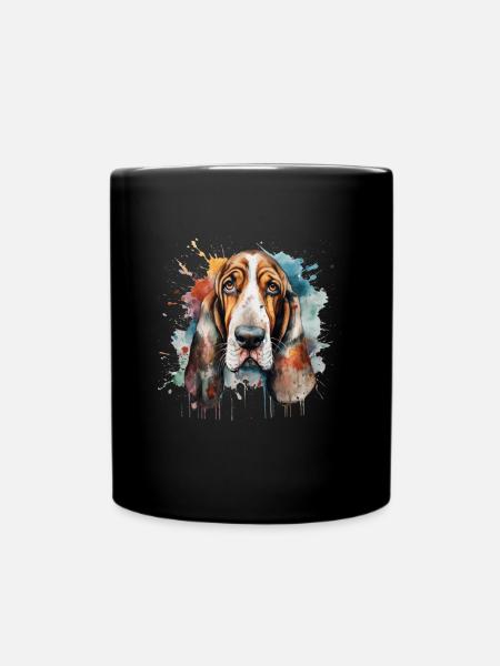 Basset Hound - Mug uni - noir