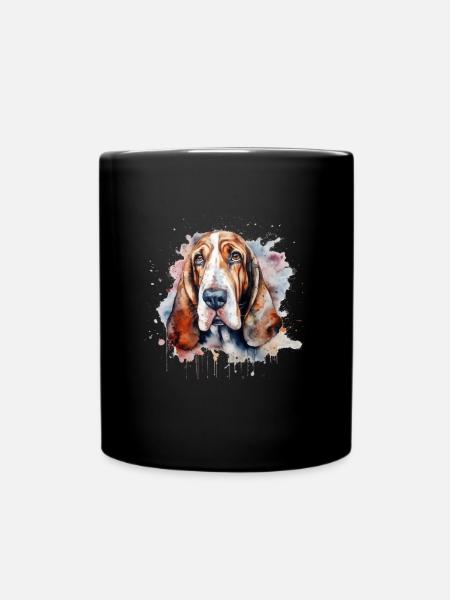 Basset Hound - Mug uni - noir